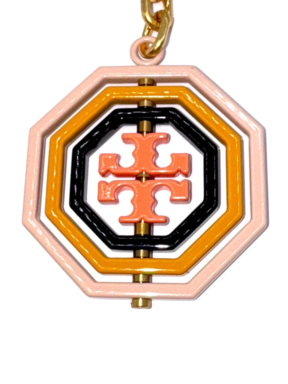 NEW Tory Burch Rotating Key Fob NWT Discontinued Key Chain
